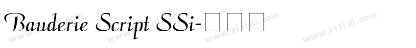 Bauderie Script SSi字体转换